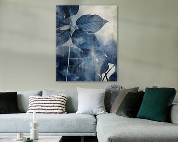 Botanische print in blauw van Studio Allee