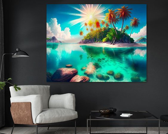 Example of the artwork in a room