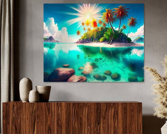 Example of the artwork in a room