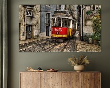 Tram in the old town by insideportugal