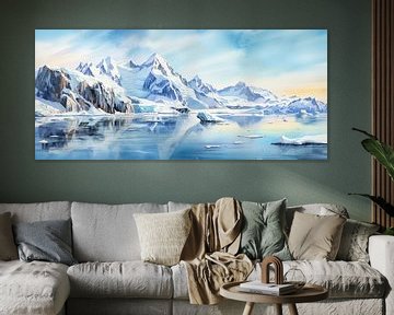 Antarctica van Abstract Schilderij