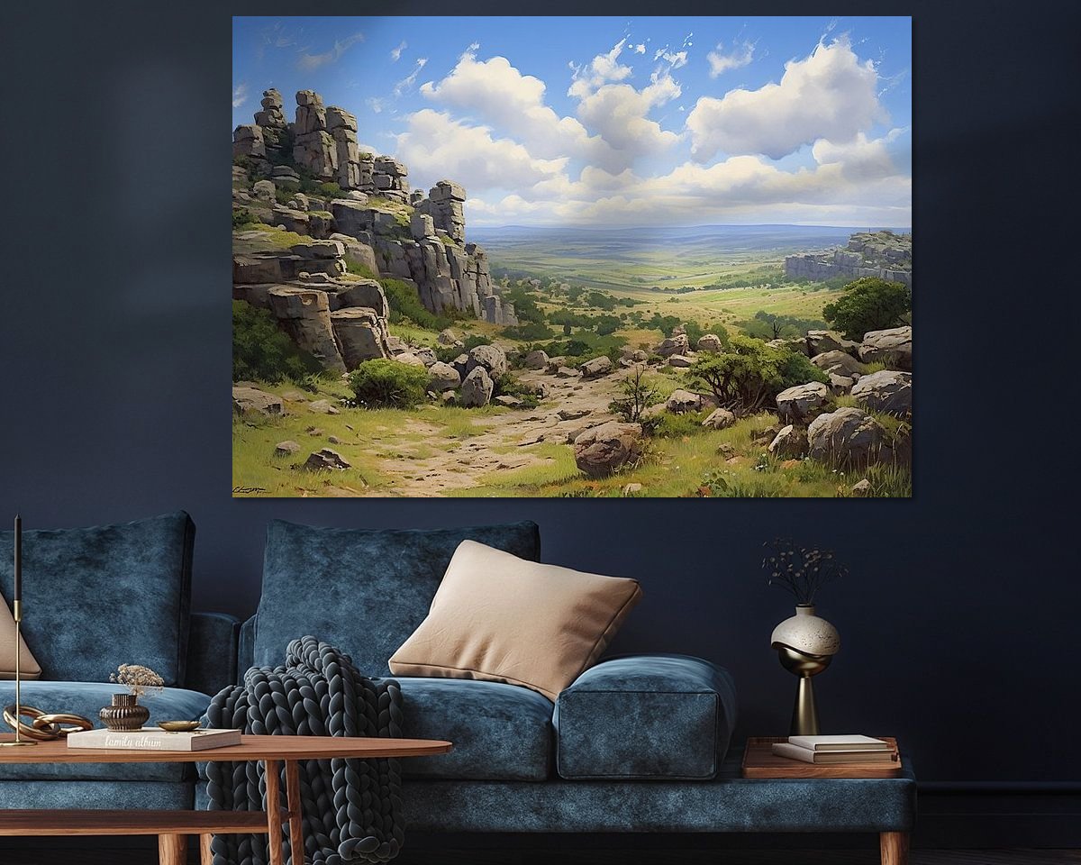 Example of the artwork in a room