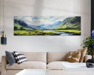 Schottland Landschaft von Abstraktes Gemälde
