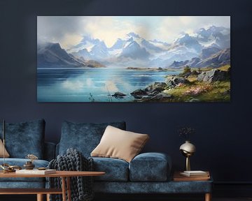 Blick auf Grönland von Abstraktes Gemälde