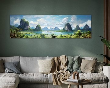 Thailand von Abstraktes Gemälde