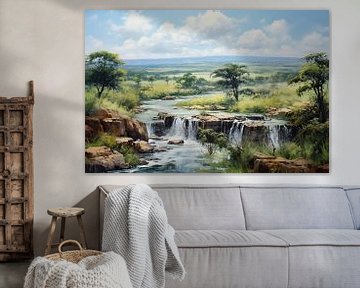 Landschaft in Südafrika von Abstraktes Gemälde