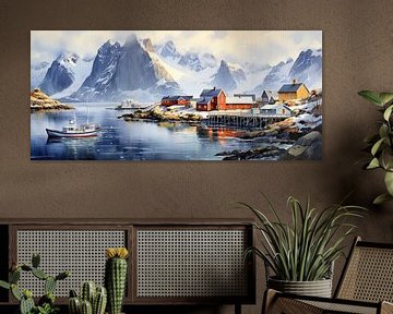 Norwegen Natur von Abstraktes Gemälde