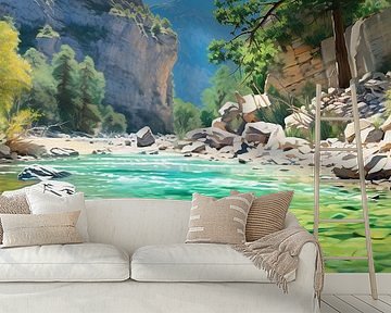 Views of Crete by Abstract Painting