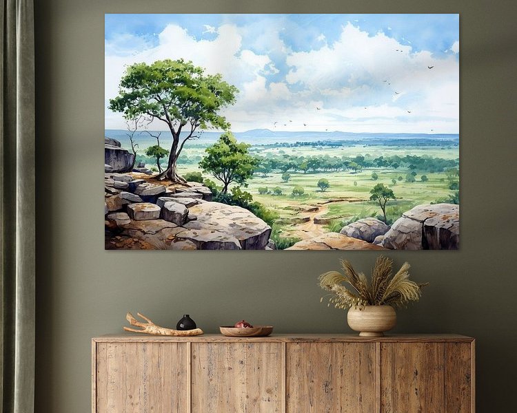 Example of the artwork in a room