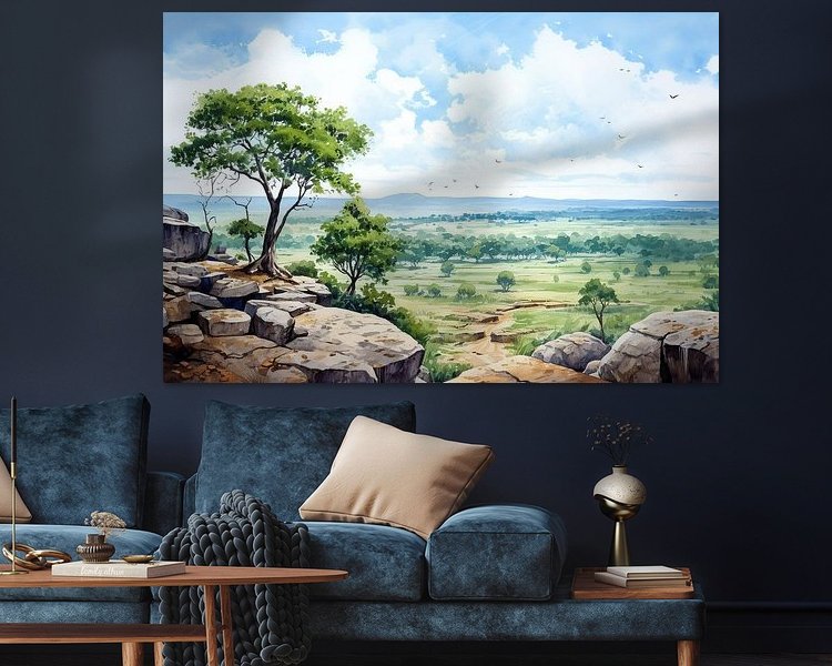 Example of the artwork in a room