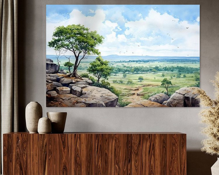 Example of the artwork in a room