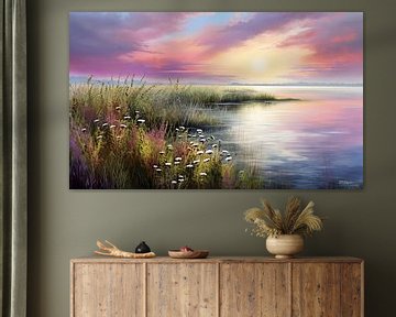 paysage en couleurs douces sur Gelissen Artworks