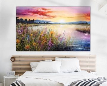 paysage en couleurs douces sur Gelissen Artworks