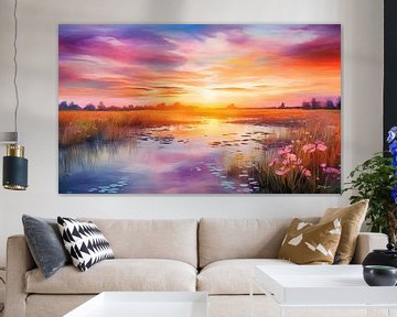 paysage en couleurs douces sur Gelissen Artworks