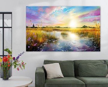 paysage en couleurs douces sur Gelissen Artworks