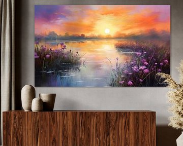 paysage en couleurs douces sur Gelissen Artworks