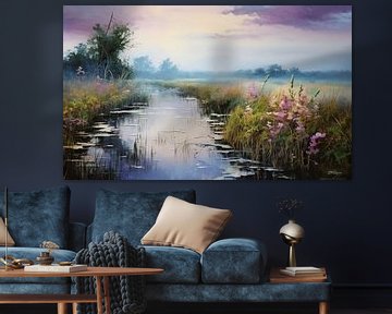 Landschaft in sanften Farben von Gelissen Artworks