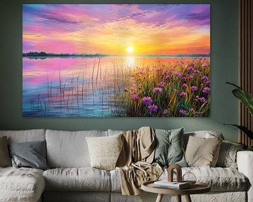 paysage aux couleurs douces sur Gelissen Artworks