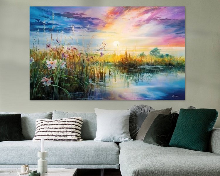 Example of the artwork in a room