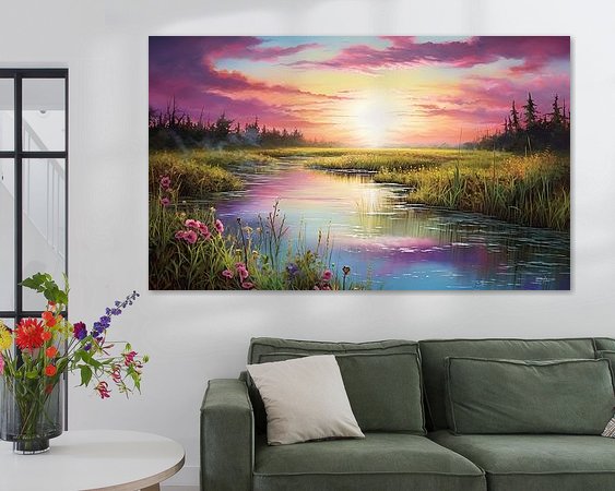 Example of the artwork in a room