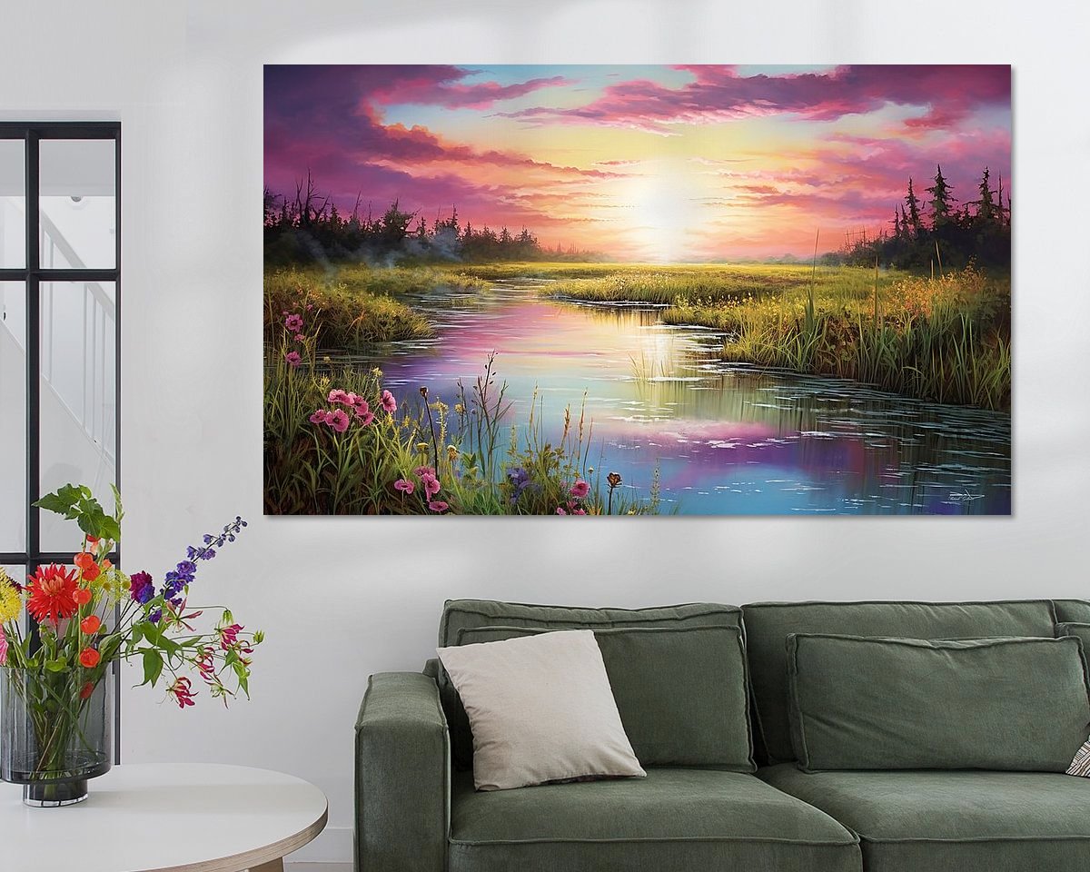 Example of the artwork in a room