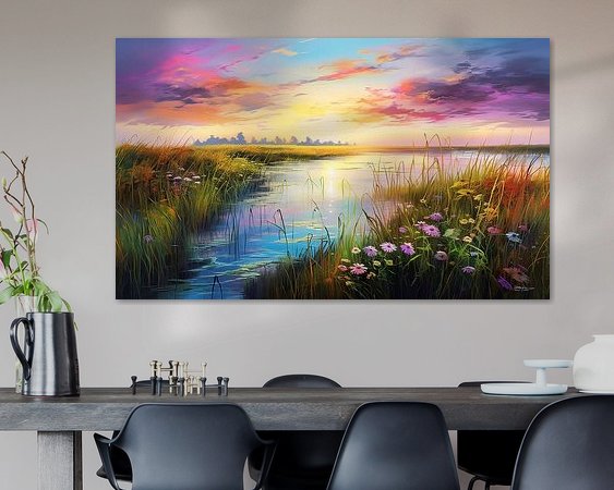 Example of the artwork in a room