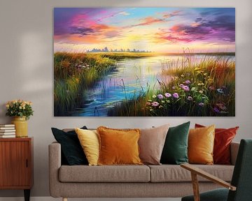 paysage aux couleurs douces sur Gelissen Artworks