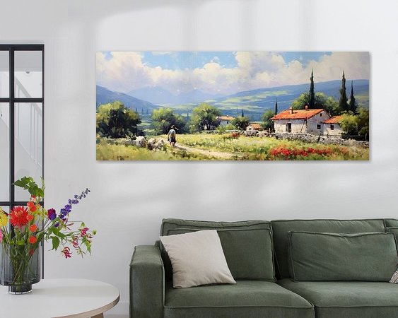 Example of the artwork in a room