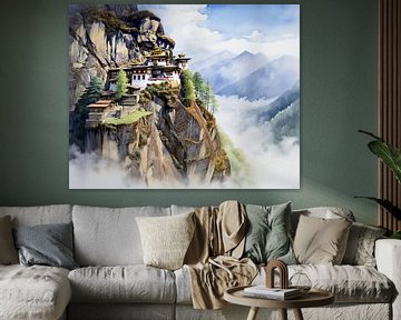 Malerei Bhutan von Abstraktes Gemälde