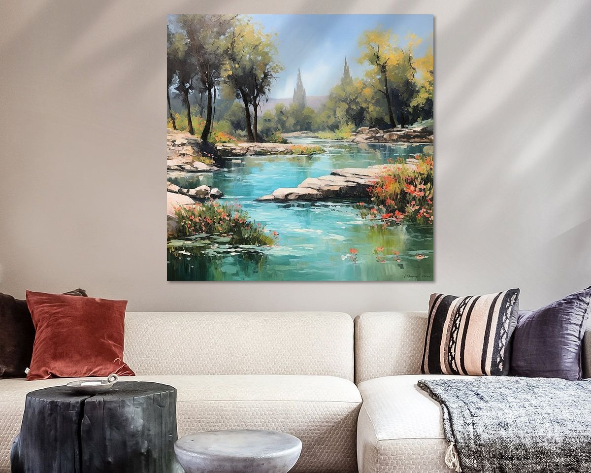 Example of the artwork in a room
