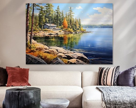 Example of the artwork in a room