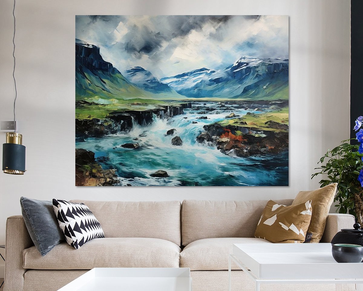 Example of the artwork in a room