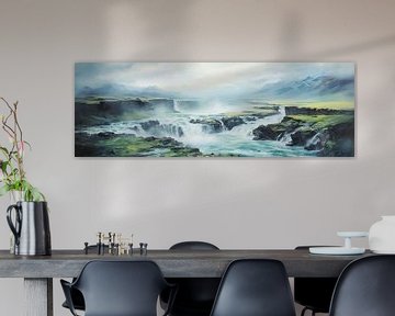 Peindre l'Islande sur Peinture Abstraite