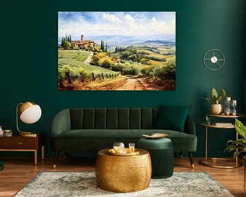 Italië van Abstract Schilderij