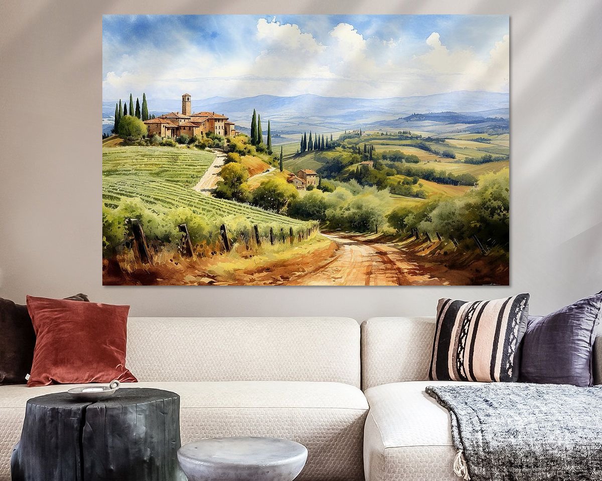 Example of the artwork in a room