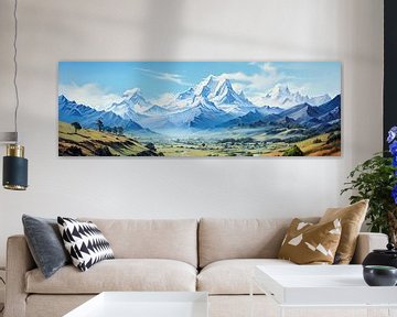Nepal by Abstract Painting