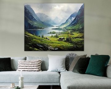 Peinture en Norvège sur Peinture Abstraite