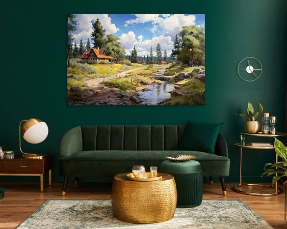 Example of the artwork in a room