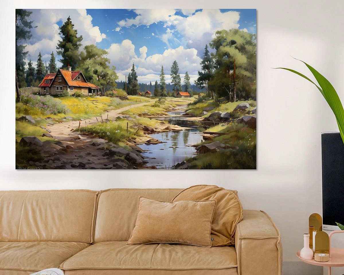 Example of the artwork in a room