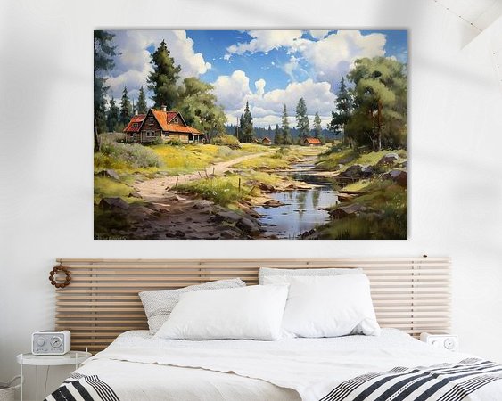 Example of the artwork in a room