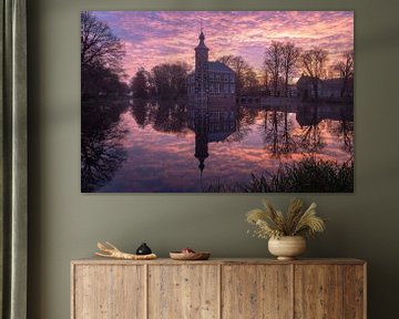 Sunrise at Bouvigne Castle near Breda by Jos Erkamp