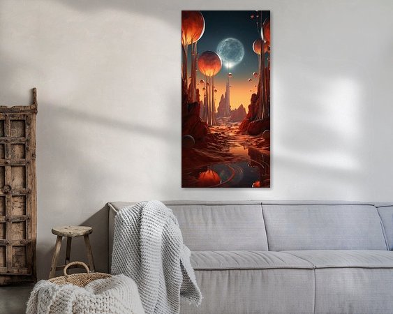 Example of the artwork in a room