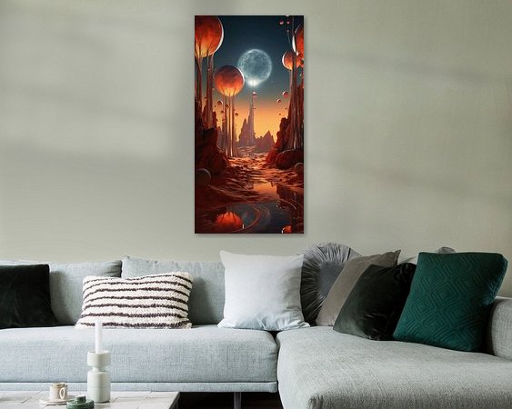 Example of the artwork in a room