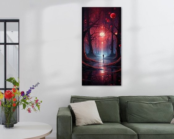 Example of the artwork in a room