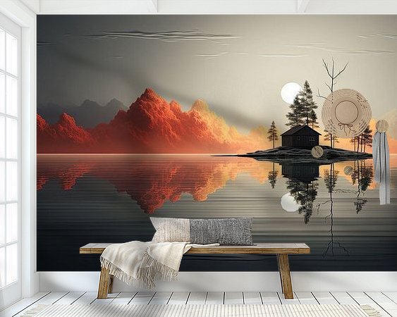 Example of the artwork in a room