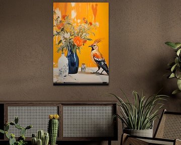 De vogel en de bloemen van Uncoloredx12