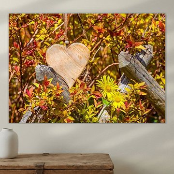 A heart made of wood