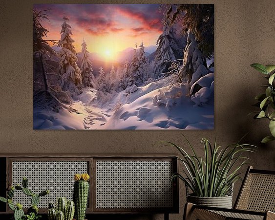 Example of the artwork in a room