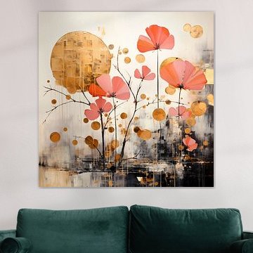 Abstrakte Blumen Malerei von Preet Lambon