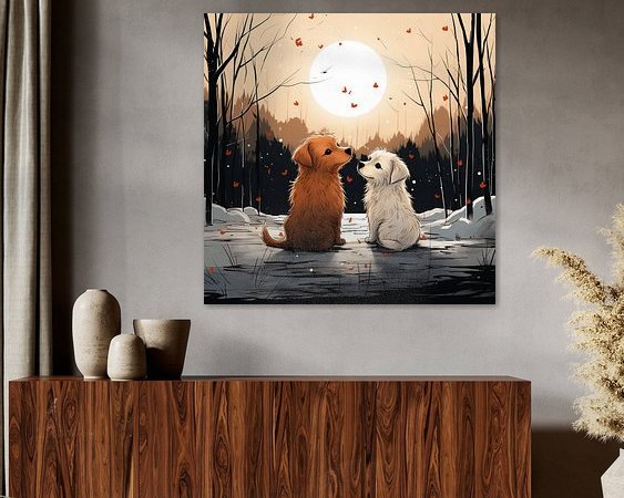 Example of the artwork in a room